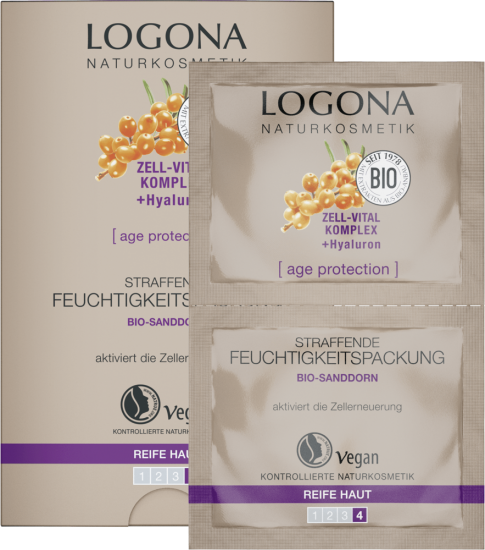 Logona Age Protection Feuchtigkeitspackung, 10x15ml - zum Schließen ins Bild klicken