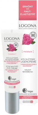 Logona Bio-Rose Aktiv Glättende Augencreme, 15ml - zum Schließen ins Bild klicken