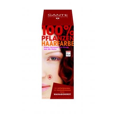 SANTE Pflanzen-Haarfarbe Mahagonirot 100g - zum Schließen ins Bild klicken
