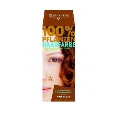 SANTE Herbal Hair Color Nut Brown 100g - Click Image to Close