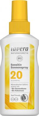 Lavera Sensitiv Sun Spray SPF 20 - medium, 100ml - Click Image to Close