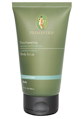 Primavera Juniper Cypress Body Scrub 200ml - Click Image to Close