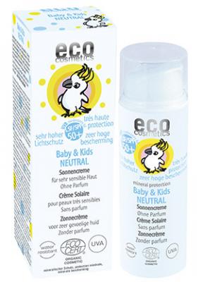 eco cosmetics Baby & Kids Sonnencreme LSF 50+ NEUTRAL – ohne Par - zum Schließen ins Bild klicken