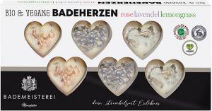Bademeisterei 6er Set Bath Hearts, 100 g - Click Image to Close