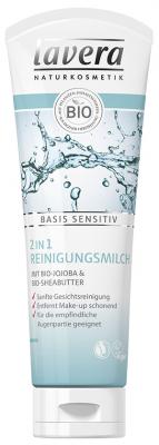 Lavera Basis Sensitiv Reinigungsmilch 2 in 1, 125ml - zum Schließen ins Bild klicken