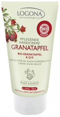 Logona Caring Hand Cream Pomegranate & Q10, 50ml - Click Image to Close