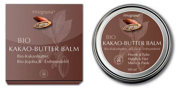 Finigrana Organic Cacao Butter Balm, 100ml - Click Image to Close