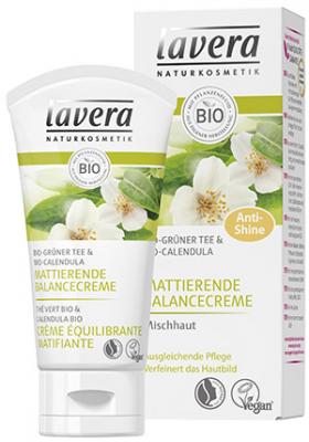 Lavera Mattierende Balancecreme Bio-Grüner Tee & Bio-Calendulae - zum Schließen ins Bild klicken