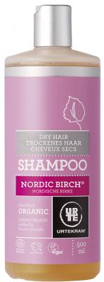 URTEKRAM Nordic Birch shampoo dry hair, 500ml - Click Image to Close