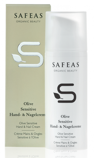 Safea Olive Sensitive Hand & Nail Cream 50ml - Click Image to Close